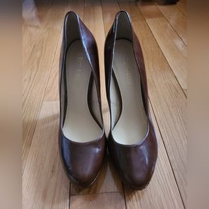 Enzo Angiolini brown/python pumps size 9